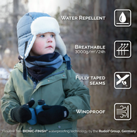 Kids Insulated Winter Hats | Black