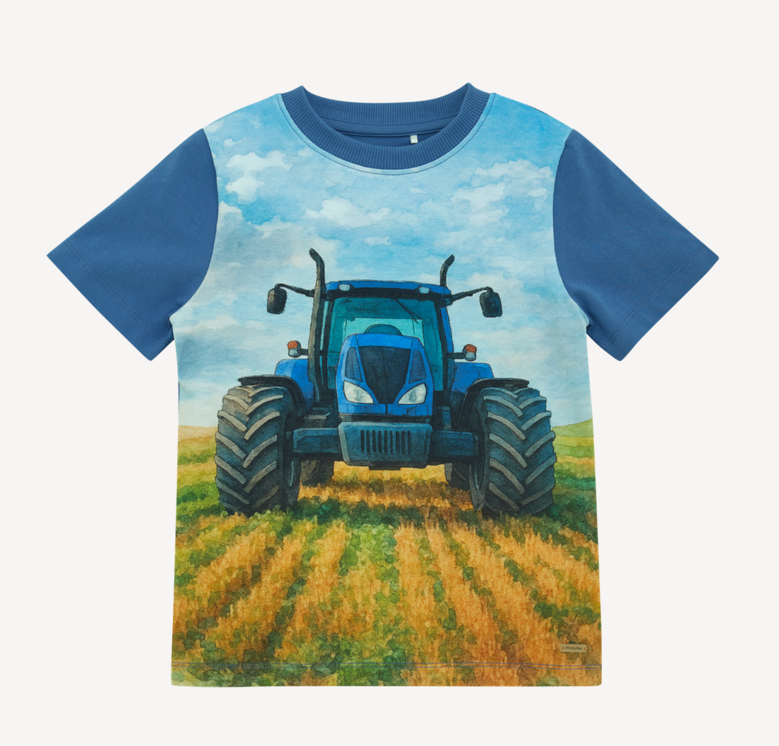 T-Shirt SS - Tractor Front Blue