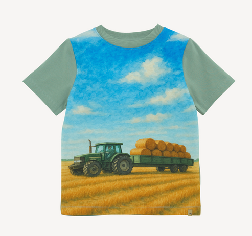T-Shirt SS - Hay Tractor Green
