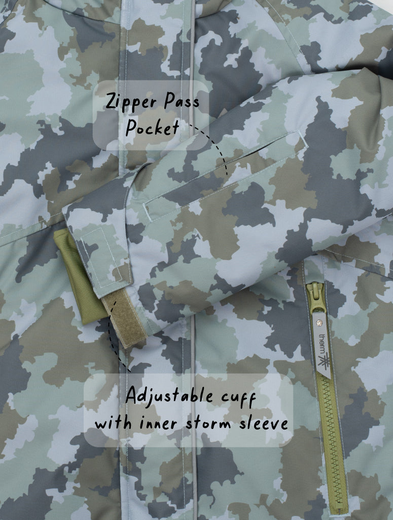 Snowrider Deep Winter Coat - Camo | Waterproof Windproof Eco