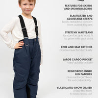 Snowrider Convertible Ski Overalls - Navy 2025