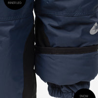 Snowrider Convertible Snow Pants - Navy | Waterproof Windproof Eco