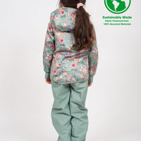 All-Weather Hoodie - Pretty Garden | Waterproof Windproof Eco