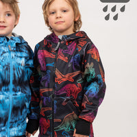 All-Weather Hoodie - Neon Dino | Waterproof Windproof Eco