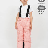 Snowrider Convertible Ski Overalls - Apricot Blush