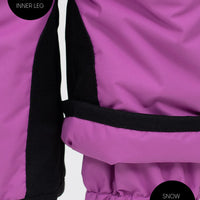 Snowrider Convertible Ski Overalls - Berry