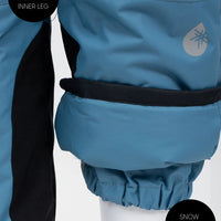 Snowrider Convertible Ski Overalls - Stone Blue