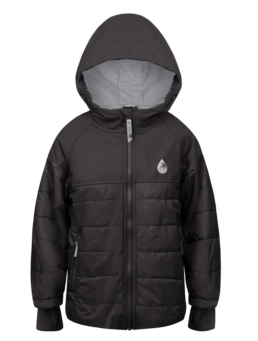 Hydracloud Puffer Jacket - Black | Waterproof Windproof Eco