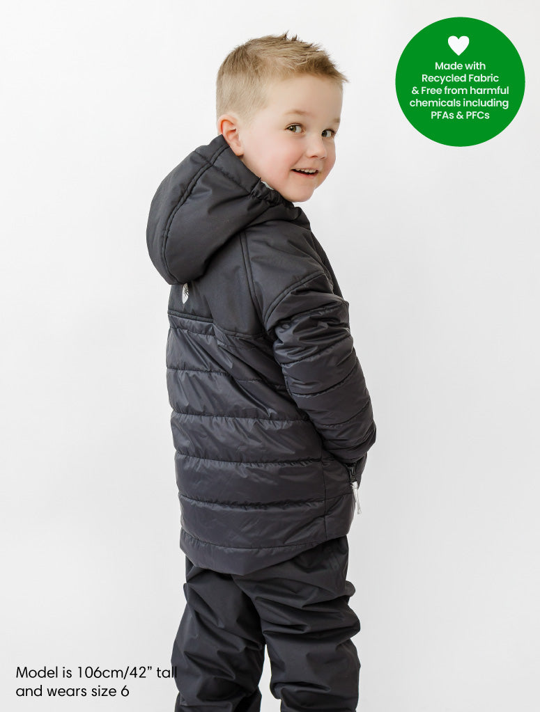 Hydracloud Puffer Jacket - Black | Waterproof Windproof Eco