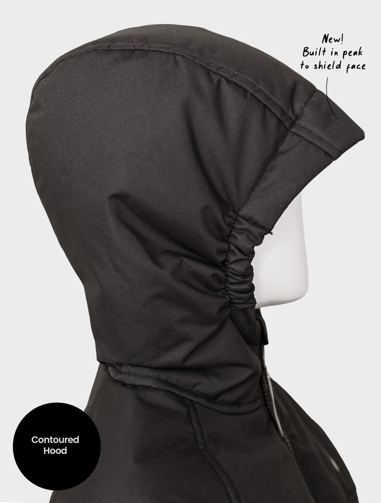 Hydracloud Puffer Jacket - Black | Waterproof Windproof Eco