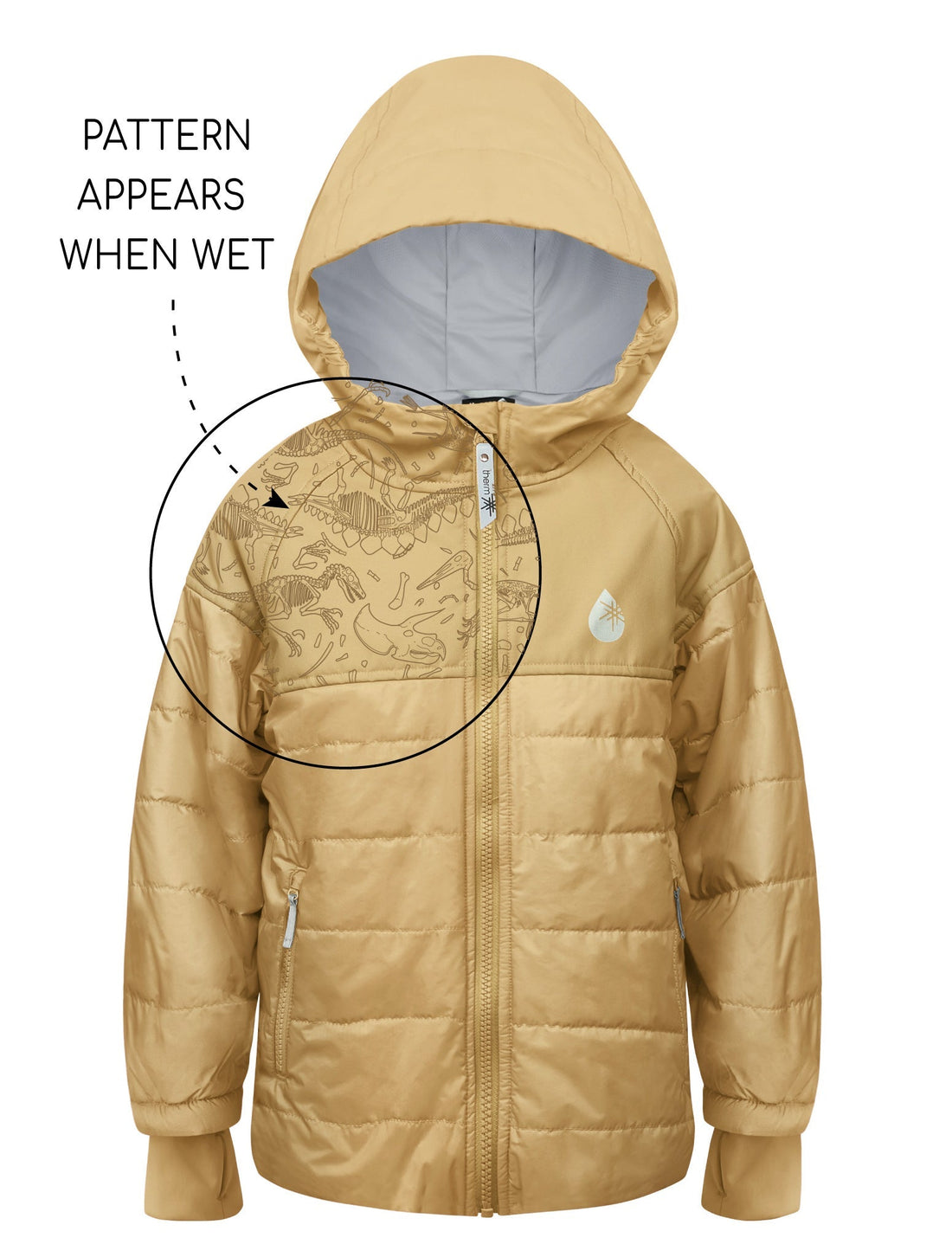 Hydracloud Puffer Jacket - Sand | Waterproof Windproof Eco