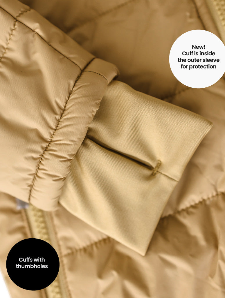 Hydracloud Puffer Jacket - Sand | Waterproof Windproof Eco