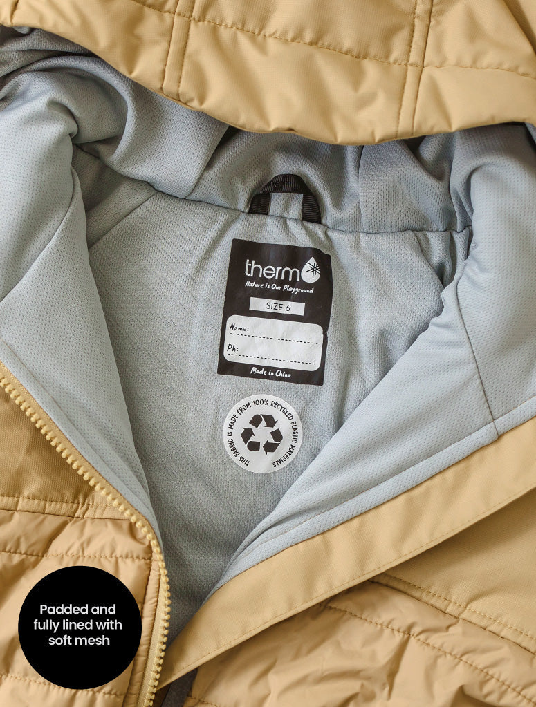 Hydracloud Puffer Jacket - Sand | Waterproof Windproof Eco