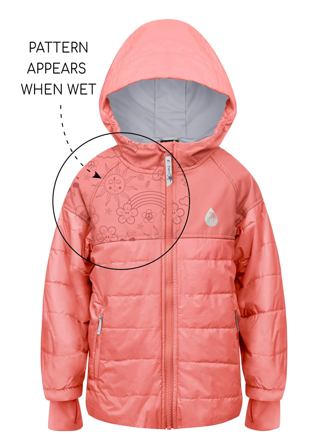 Hydracloud Puffer Jacket - Sorbet | Waterproof Windproof Eco