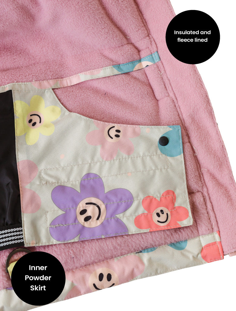 Snowrider Deep Winter Coat - Happy Daisy | Waterproof Windproof Eco