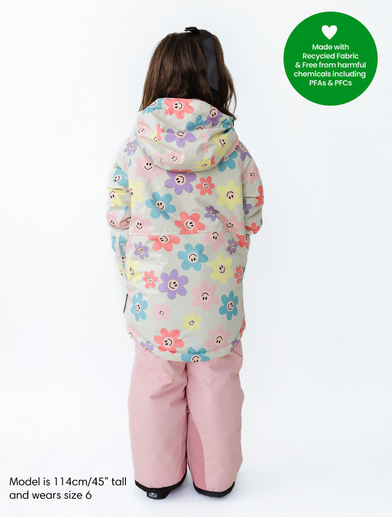 Snowrider Deep Winter Coat - Happy Daisy | Waterproof Windproof Eco
