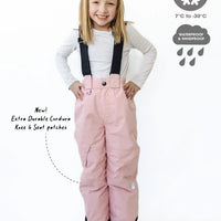 Snowrider Convertible Ski Overalls - Dusky Pink