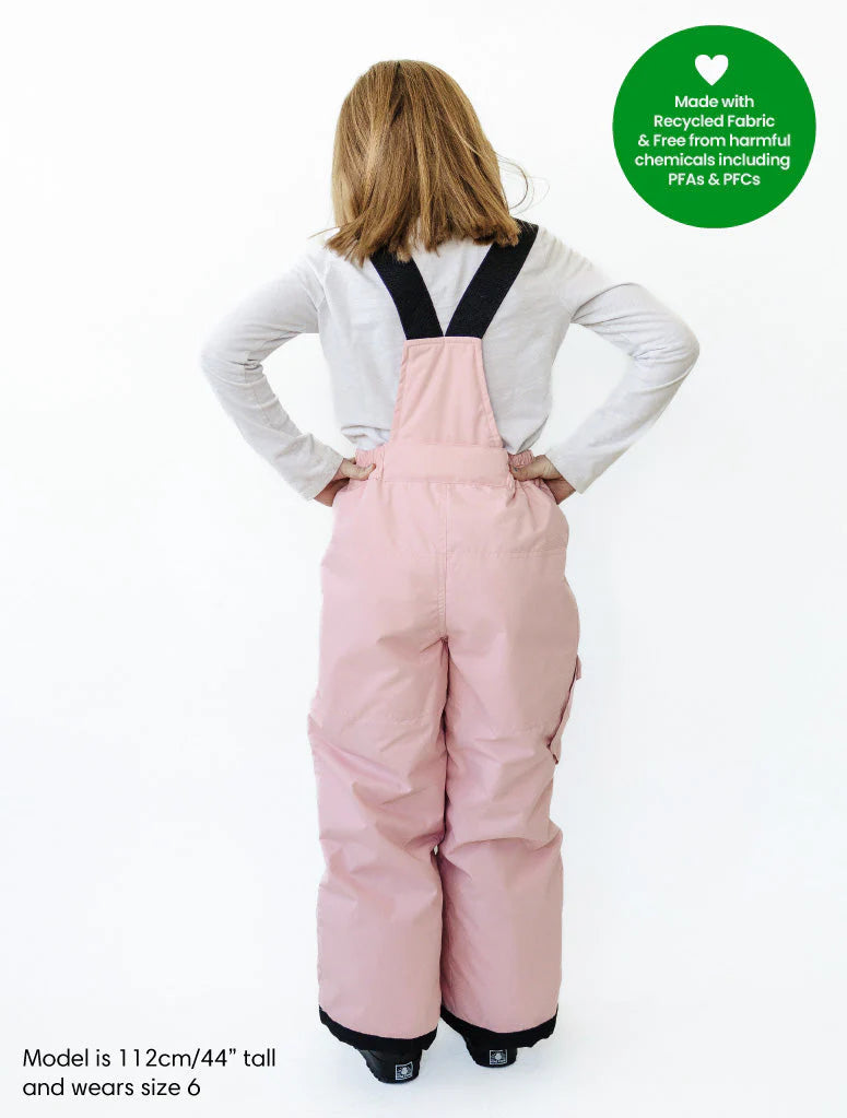 Snowrider Convertible Ski Overalls - Dusky Pink