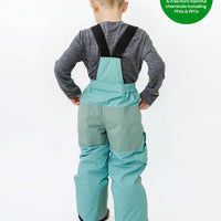 Snowrider Convertible Ski Overalls - Seafoam