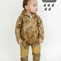 All-Weather Fleece Onesie - Dino Bones
