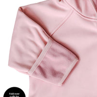 All-Weather Fleece Onesie - Dusky Pink