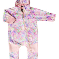 All-Weather Fleece Onesie - Pretty Petals