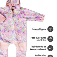 All-Weather Fleece Onesie - Pretty Petals