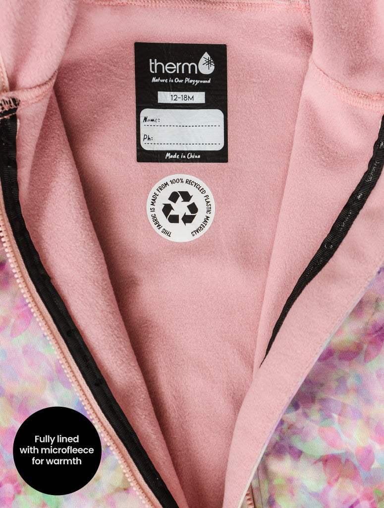 All-Weather Fleece Onesie - Pretty Petals