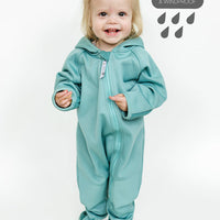 All-Weather Fleece Onesie - Seafoam