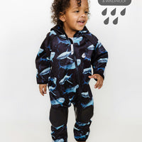 All-Weather Fleece Onesie - Shark