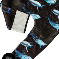 All-Weather Fleece Onesie - Shark