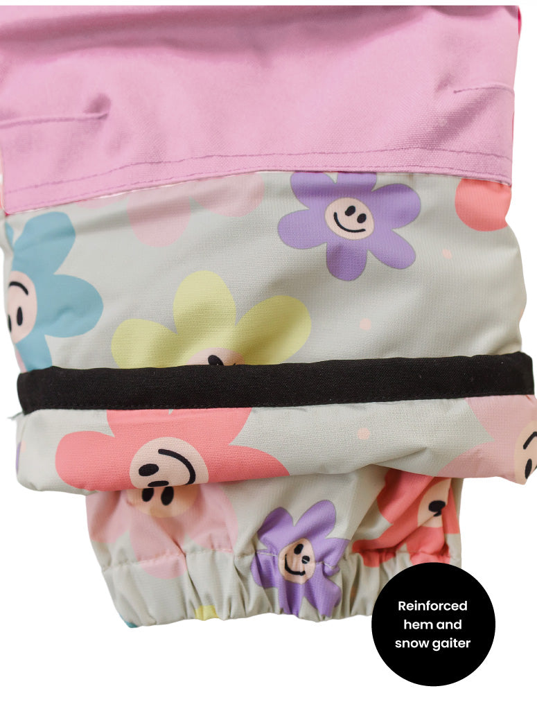 Snowrider One Piece Snowsuit - Happy Daisy | Waterproof Windproof Eco