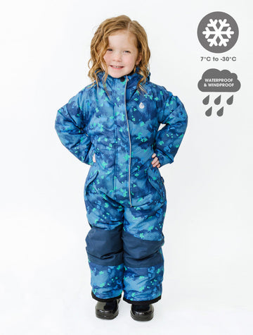Snowrider One Piece Snowsuit - Pixel Peak | Waterproof Windproof Eco