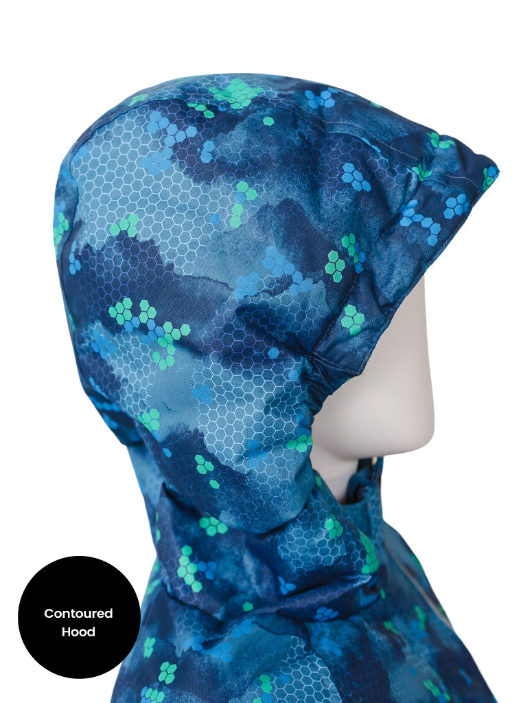 Snowrider One Piece Snowsuit - Pixel Peak | Waterproof Windproof Eco