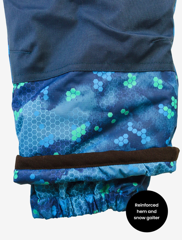 Snowrider One Piece Snowsuit - Pixel Peak | Waterproof Windproof Eco