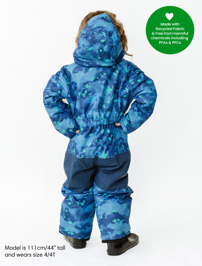 Snowrider One Piece Snowsuit - Pixel Peak | Waterproof Windproof Eco