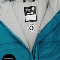 Hydracloud Puffer Jacket - Deep Teal | Dino Skate Crew