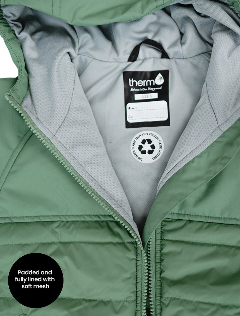 Hydracloud Puffer Jacket - Forest Moss | Happy Earth