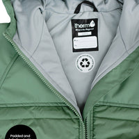 Hydracloud Puffer Jacket - Forest Moss | Happy Earth