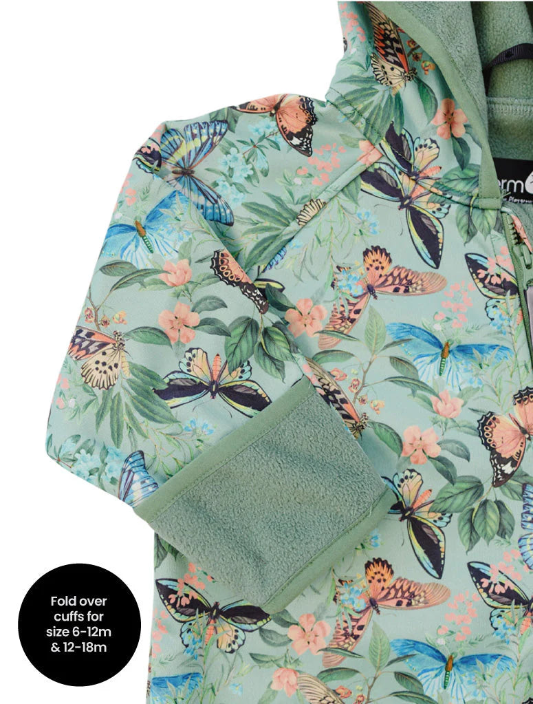 All-Weather Fleece Onesie - Butterfly