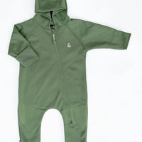 All-Weather Fleece Onesie - Forest Moss