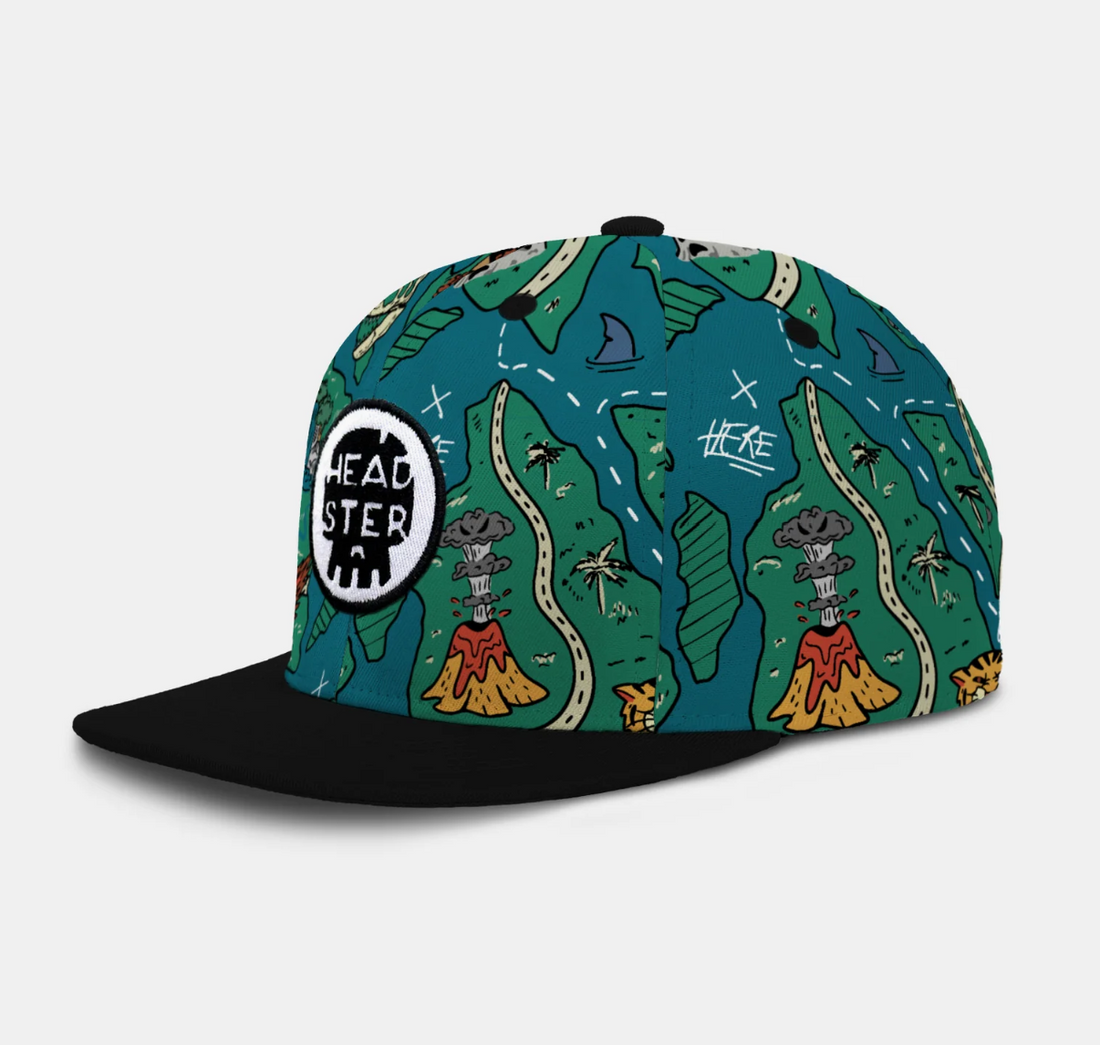 Treasure Map Snapback - Teal Steal