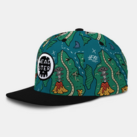 Treasure Map Snapback - Teal Steal