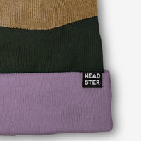 Tricolor Beanie Lined With Fleece - Pretty Lilac
