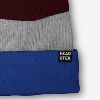 Tricolor Beanie Lined With Fleece - Royal