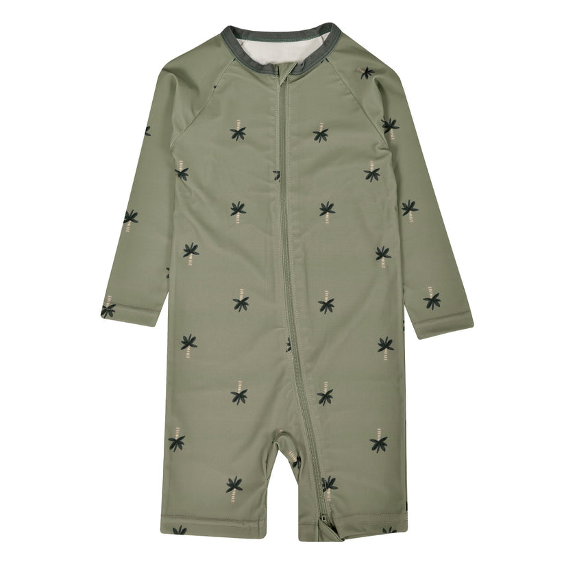 UV Protective Swim Romper - Palm Trees