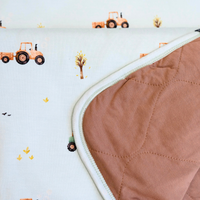 1.0 TOG Snuggle Blanket - Tractors/Hazel