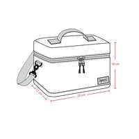 Lunch Box Blue and Beige Gradient