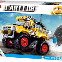 Car Club Offroad Car Building Brick Kit, Yellow (149 pcs)