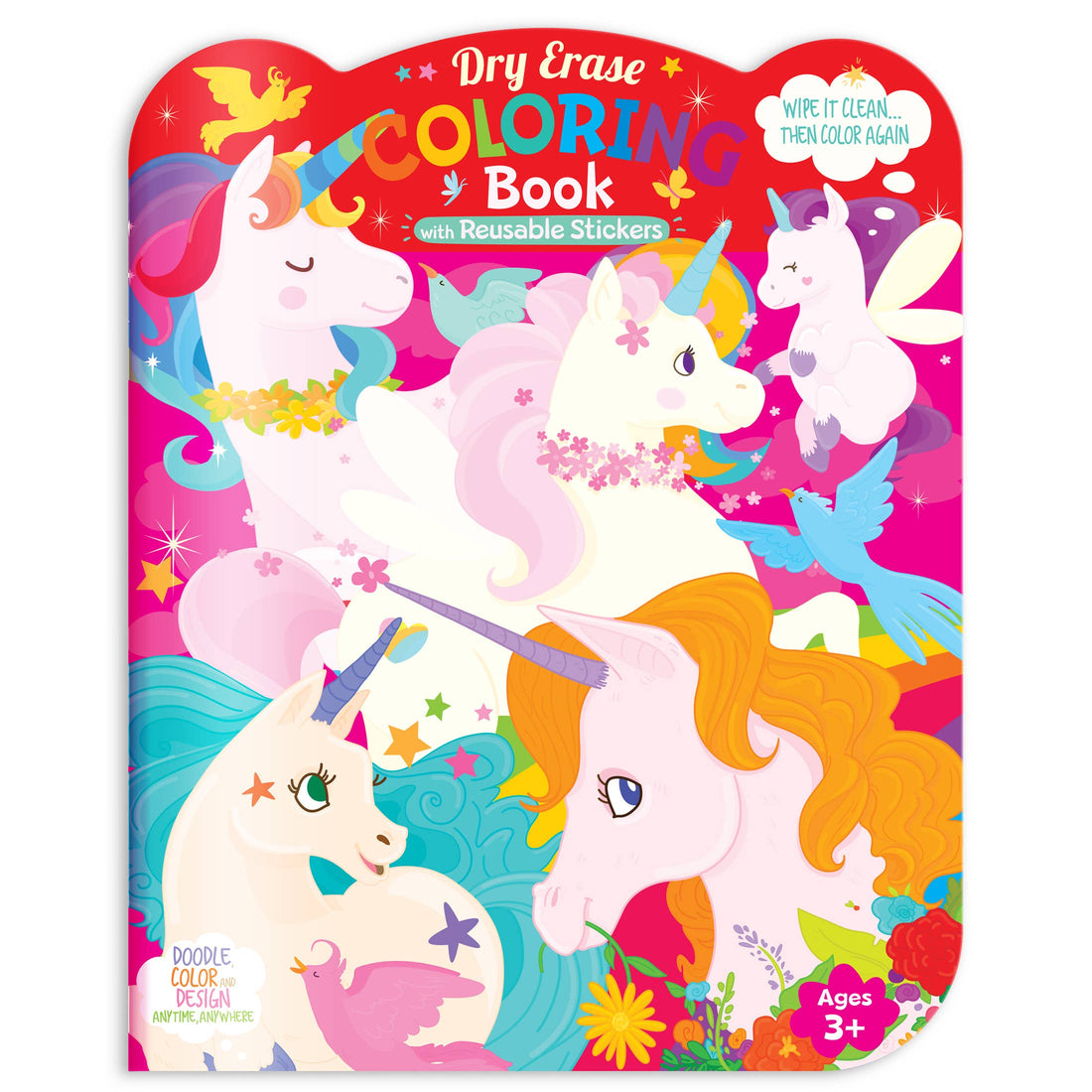 Dry Erase Coloring Book - Unicorn Land